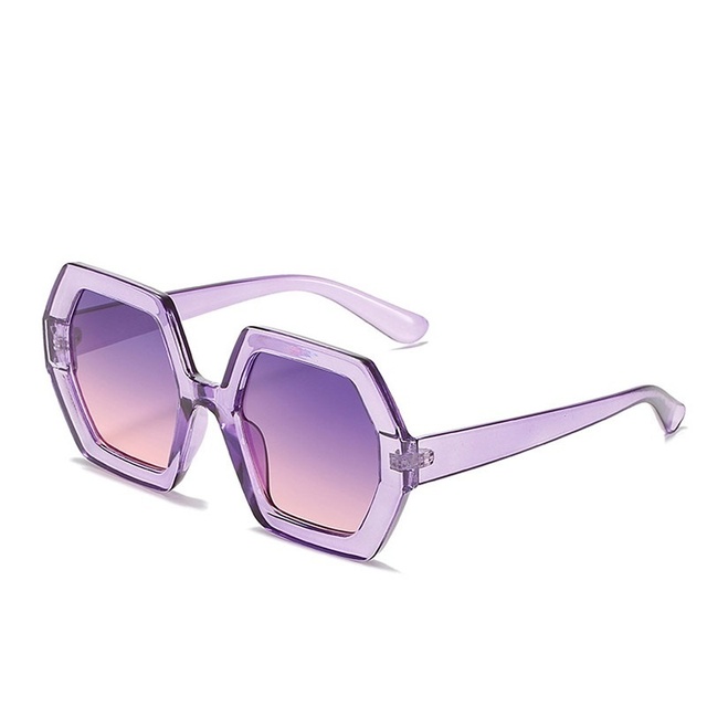 Multicolor Acetate Frame Oversized Sunglasses for Women Fashion Designer Hexagon Shades Big Sun Glasses Men Trendy Glasses UV400