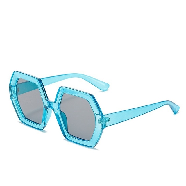 Multicolor Acetate Frame Oversized Sunglasses for Women Fashion Designer Hexagon Shades Big Sun Glasses Men Trendy Glasses UV400