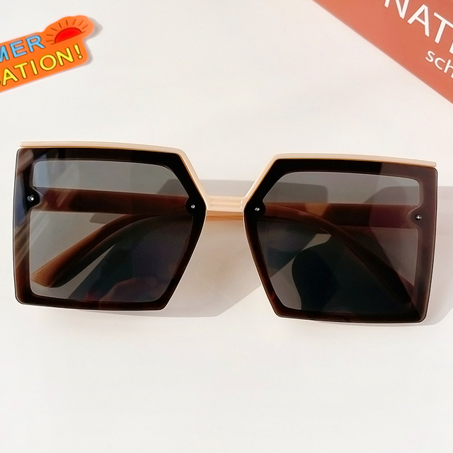 New Girls Colors Geometric Rectangle Eye Protection Accessories Children Colors Sunglasses Girls Boy Kids Polarized Sunglasses