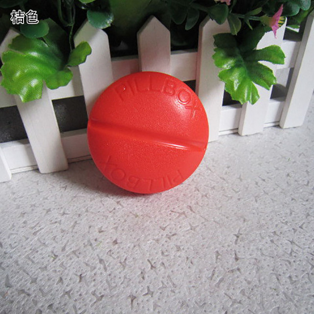 Round 4 Grids Pill Cases Candy Color Simple Pill Box Medicine Tablet Dispenser Organizer Mini Splitters Pill Storage Container