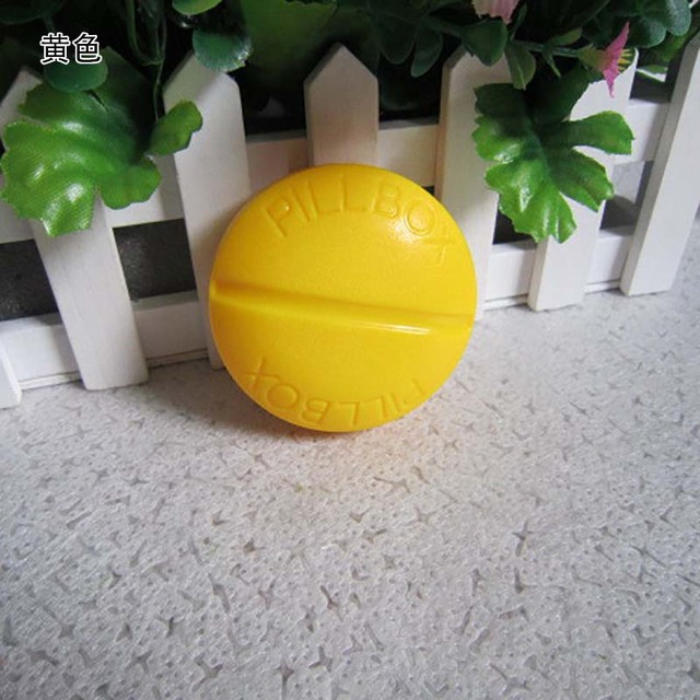 Round 4 Grids Pill Cases Candy Color Simple Pill Box Medicine Tablet Dispenser Organizer Mini Splitters Pill Storage Container