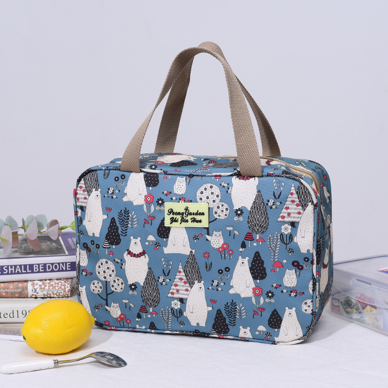 Makeup Case Women Wash Travel Large-capacity Portable Storage Bag Female Floral Print Cosmetic Bags