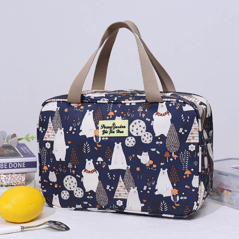 Makeup Case Women Wash Travel Large-capacity Portable Storage Bag Female Floral Print Cosmetic Bags
