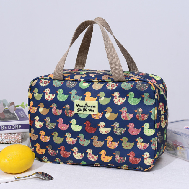 Makeup Case Women Wash Travel Large-capacity Portable Storage Bag Female Floral Print Cosmetic Bags