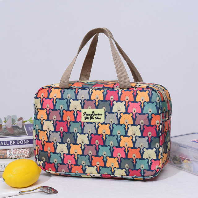Makeup Case Women Wash Travel Large-capacity Portable Storage Bag Female Floral Print Cosmetic Bags