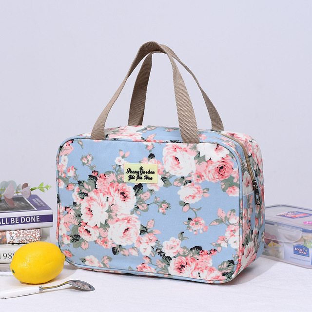 Makeup Case Women Wash Travel Large-capacity Portable Storage Bag Female Floral Print Cosmetic Bags
