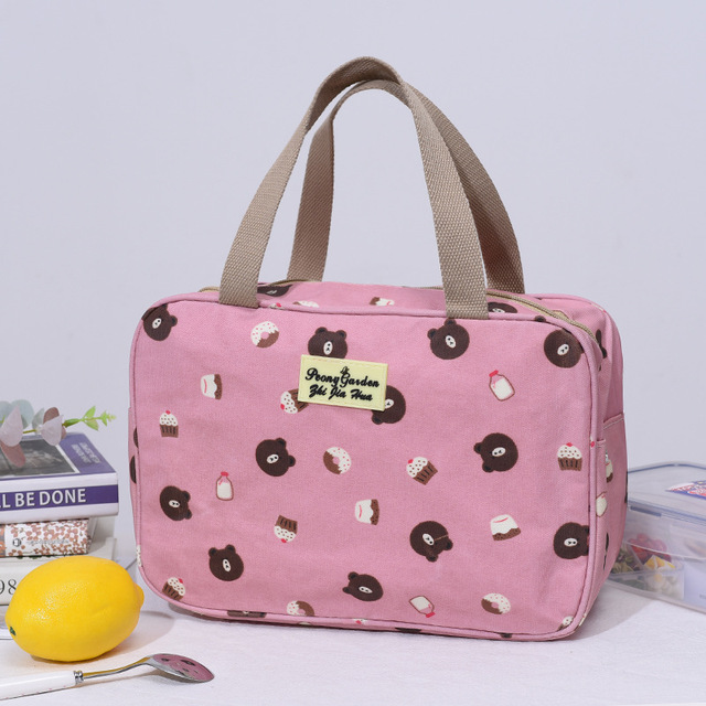 Makeup Case Women Wash Travel Large-capacity Portable Storage Bag Female Floral Print Cosmetic Bags