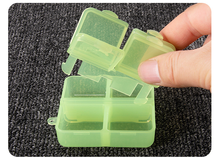 1Pcs 4 Slots Portable Pill Cases Travel Dispen Storage Foldable Mini Pill Box Drug Dispenser Packing Container Medical Pill Box