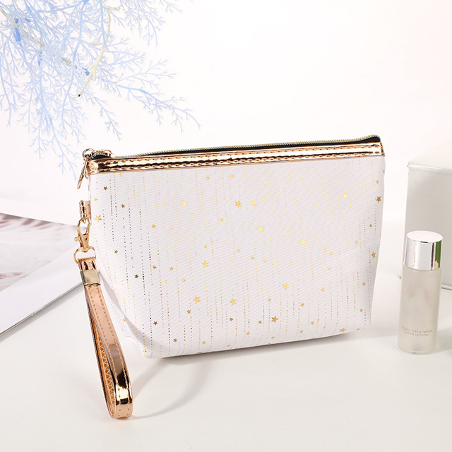 Fashion Women Zipper Cosmetic Bag Make Up Bag Pouch Wash Toiletry Bag Travel Ladies Makeup Bag Tampon Holder Organizer Bags