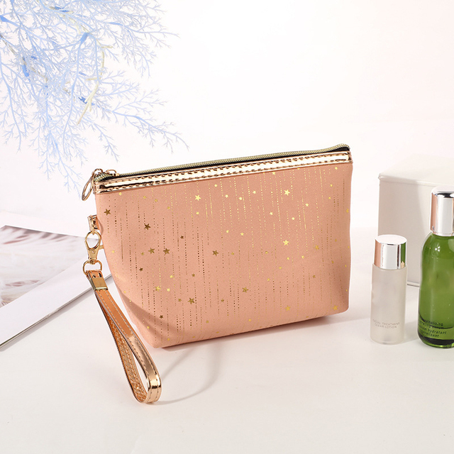 Fashion Women Zipper Cosmetic Bag Make Up Bag Pouch Wash Toiletry Bag Travel Ladies Makeup Bag Tampon Holder Organizer Bags