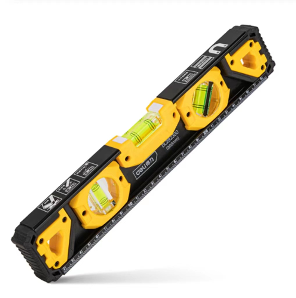 High Precision Solid Aluminum Level Measuring Instruments Anti-drop Strong Magnetic Bubble Level Balancer Ruler Measuring Tools