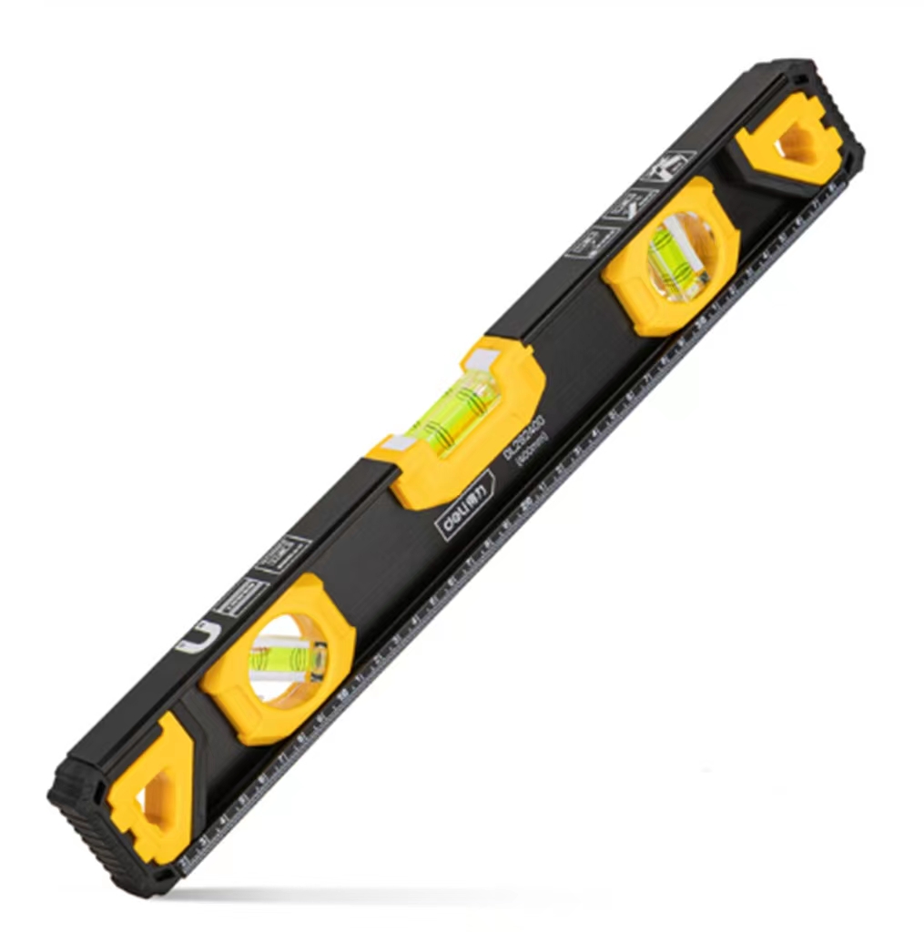 High Precision Solid Aluminum Level Measuring Instruments Anti-drop Strong Magnetic Bubble Level Balancer Ruler Measuring Tools