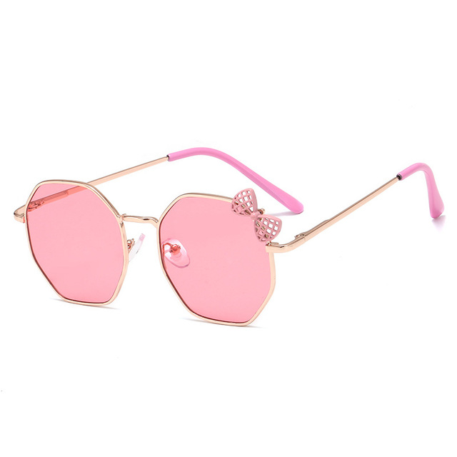 Kids Sunglasses Fashion Brand Child Metal Sun Glasses Anti-uv Baby Sun-shading Girl Boy Sunglass Outdoor Polygon Trend