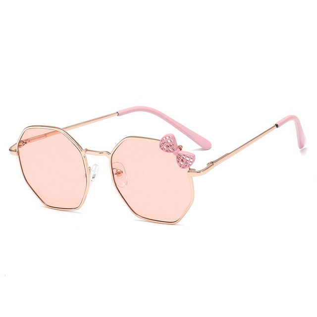 Kids Sunglasses Fashion Brand Child Metal Sun Glasses Anti-uv Baby Sun-shading Girl Boy Sunglass Outdoor Polygon Trend