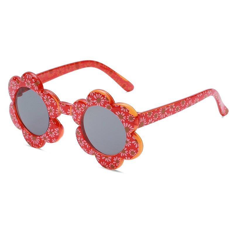 Cute Colorful Flower Sun Glasses Girls Boys Baby Orange Pink Kids Sunglasses Children Trends 2021 Party Gifts New Outdoor Vogue