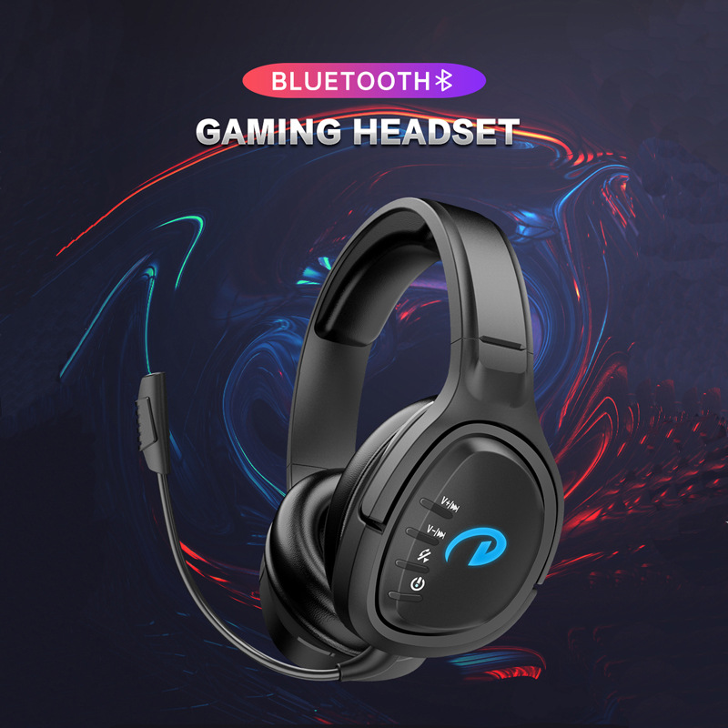 Wireless Bluetooth Headphone with Microphone Wired Cable Deep Bass Gaming Headset for  Laptop