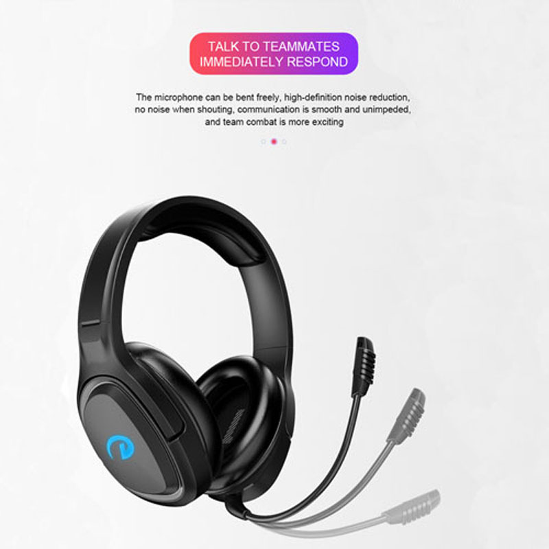 Wireless Bluetooth Headphone with Microphone Wired Cable Deep Bass Gaming Headset for  Laptop
