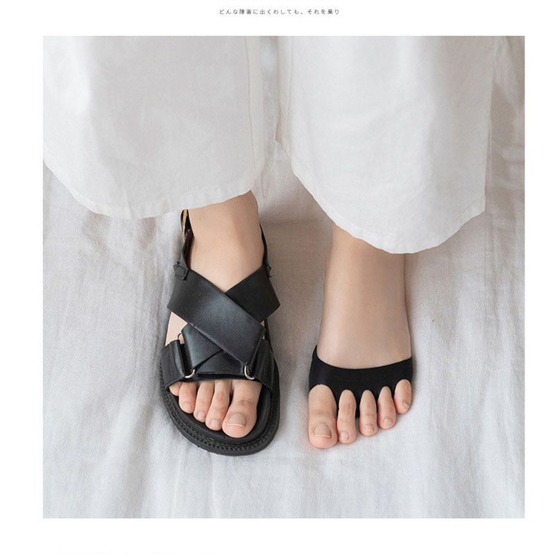 Five Toes Forefoot Pads for Women High Heels Half Insoles Calluses Corns Foot Pain Care Absorbs Shock Socks Toe Pad Inserts