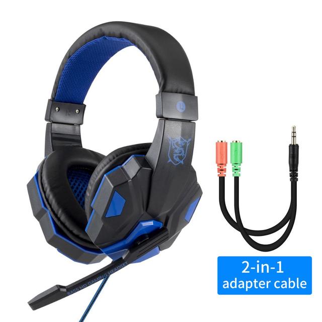 Professional Led Light Wired Gaming Headphones With Microphone For Computer Bass Stereo PC Gaming Headset Gifts