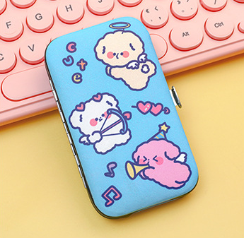 7pcs/set Cartoon Nail Clippers Set Cute Nail Tools Stainless Steel Manicure Ear Scoop Nail Scissors Set