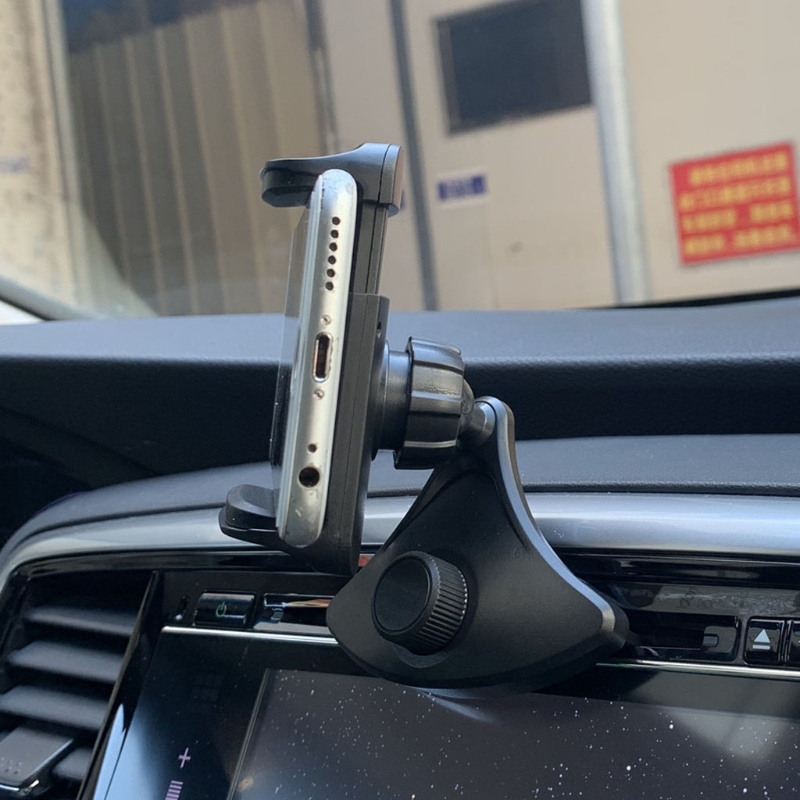 Black Cell Phone Holder for Car CD Port Buckle Mobile Phone Holder for Phone 12/11/11Pro/Xs MAX /XR/XS/X/8