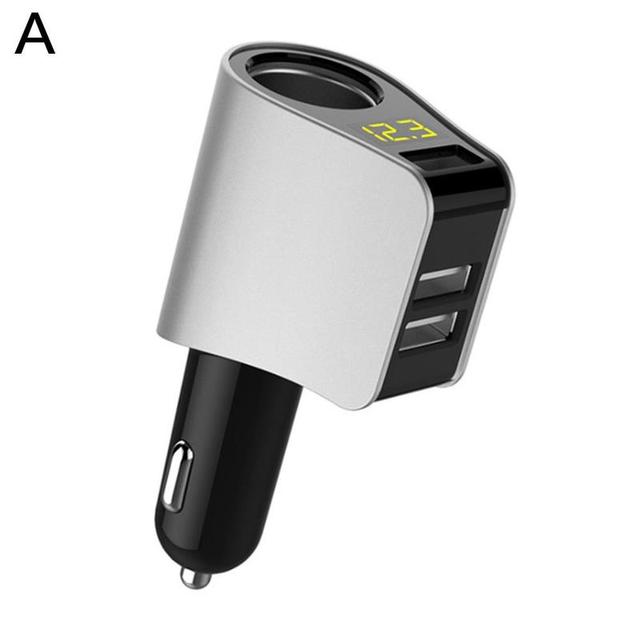 Car Cigarette Lighter Socket Universal 12v 3.1a Dual-port Usb Gold Auto Charger for Mobile Phone Car Cigarette Lighter