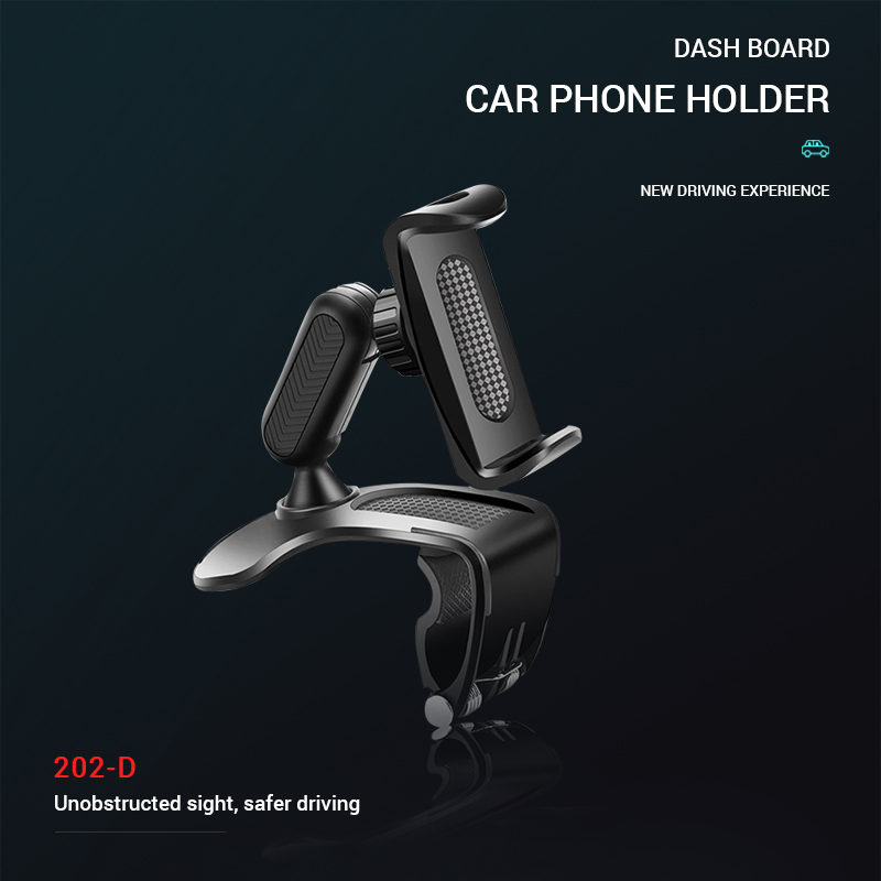 Multifunctional Car Phone Holder Clip Car Smartphone  Stand Adjustable Auto Phone Bracket Auto Stand Rear View Mirror Mount