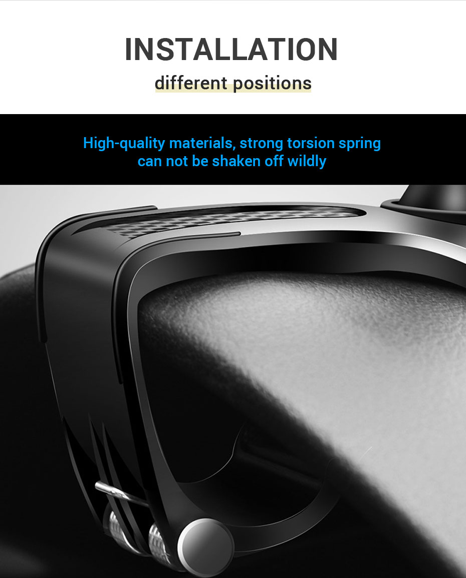 Multifunctional Car Phone Holder Clip Car Smartphone  Stand Adjustable Auto Phone Bracket Auto Stand Rear View Mirror Mount
