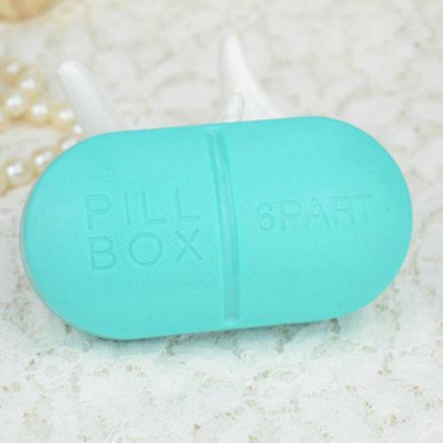 1pc Cute Mini 6 lots Portable Caixa Organizadora Medical Pill Box Drug Medicine Case Organizer plastic case