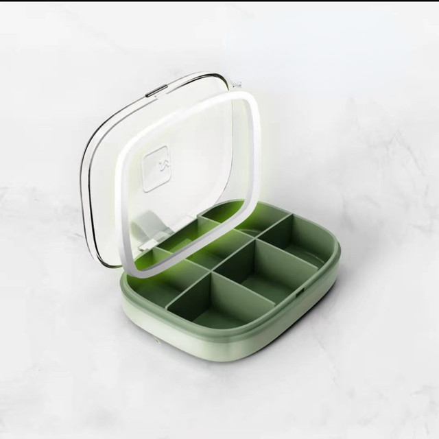 6 Grid Waterproof Medicine Pill Box For Storage Travel Pill Case Vitamins Container Plastic Box Capsules Organizer For Tablets