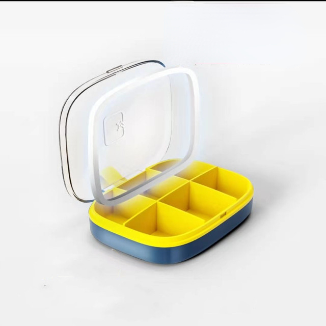 6 Grid Waterproof Medicine Pill Box For Storage Travel Pill Case Vitamins Container Plastic Box Capsules Organizer For Tablets