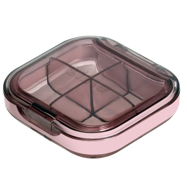 Travel Portable Mini Medicine Pill Box Plastic Storage Container Pill Case For Tablets Small Pillbox Organizer Bottle 4/6 Grids