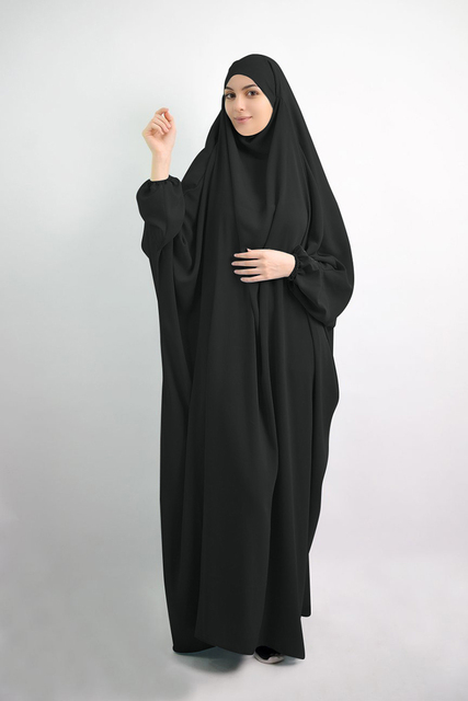 Muslim Women Hijab Dress Prayer Garment Full Cover Ramadan Gown Islamic Clothes Niqab
