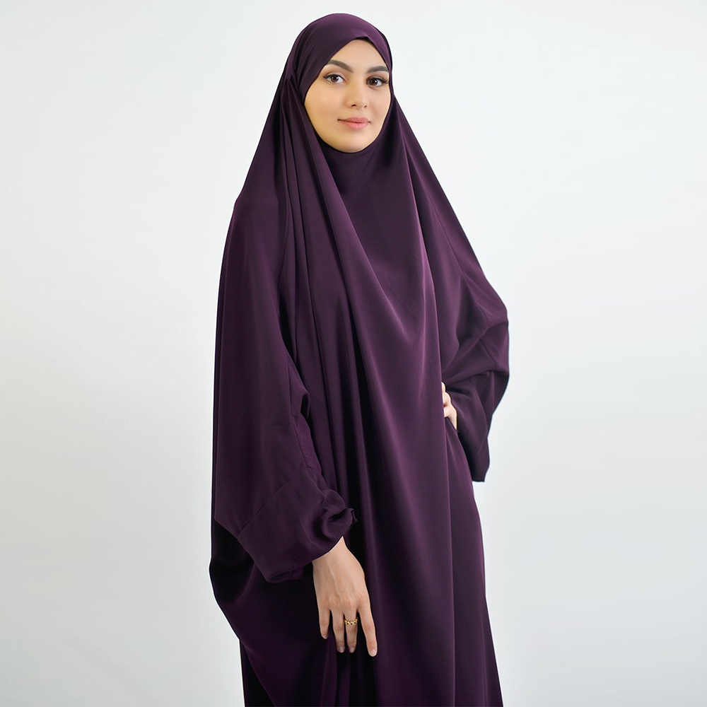 Muslim Women Hijab Dress Prayer Garment Full Cover Ramadan Gown Islamic Clothes Niqab
