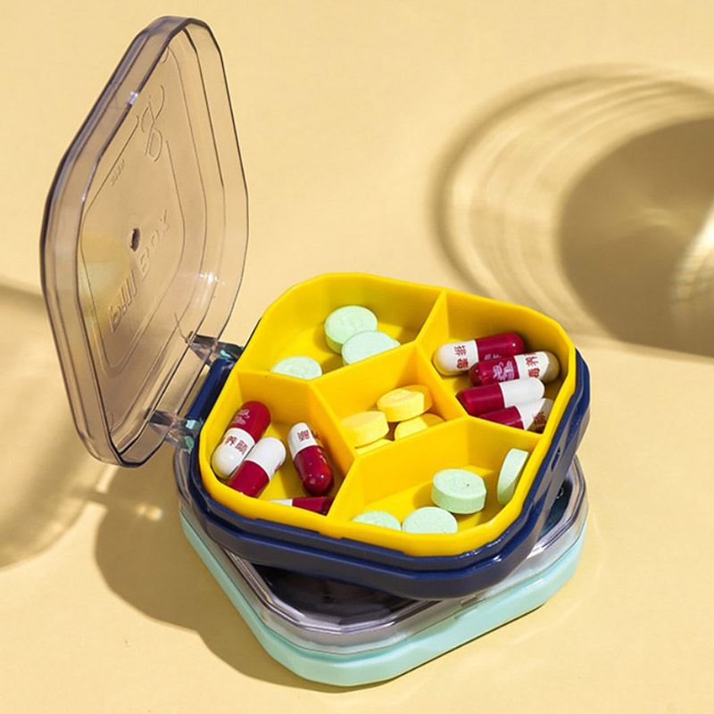 1PC Medicine Pill Case Pillbox Tablets Drug Capsule Storage Box