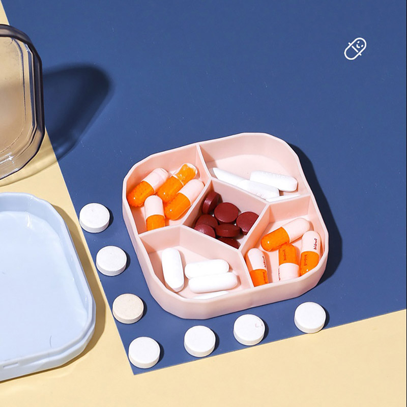 1PC Medicine Pill Case Pillbox Tablets Drug Capsule Storage Box