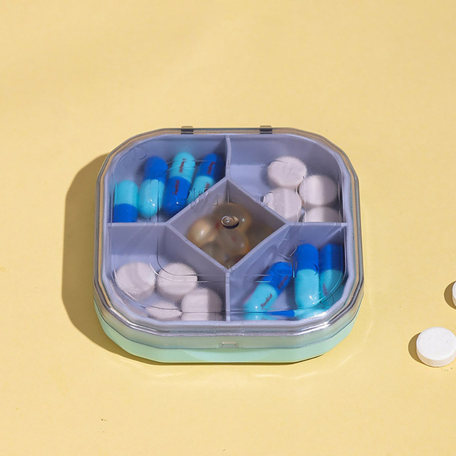 1PC Medicine Pill Case Pillbox Tablets Drug Capsule Storage Box