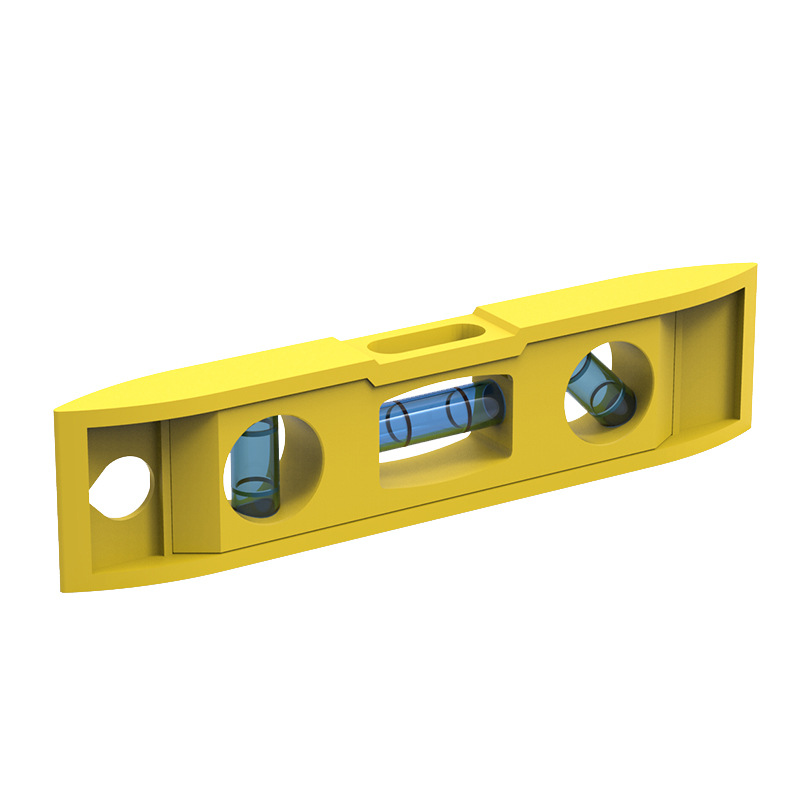 Ini 3 Bubble Level with Keychain High-impact ABS Plastic  Magnetic Gradienter Level Measuring  Durable and Lightweight