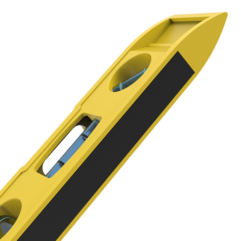 Ini 3 Bubble Level with Keychain High-impact ABS Plastic  Magnetic Gradienter Level Measuring  Durable and Lightweight