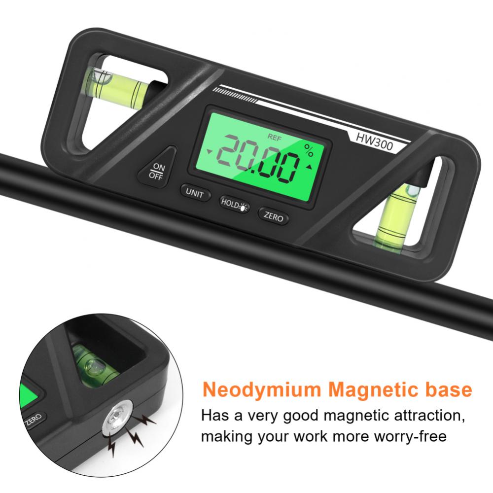 Digital Protractor Magnetic Angle Protractor High Precision Inclinometer Level Measure Tool For Woodworking Angle Finder