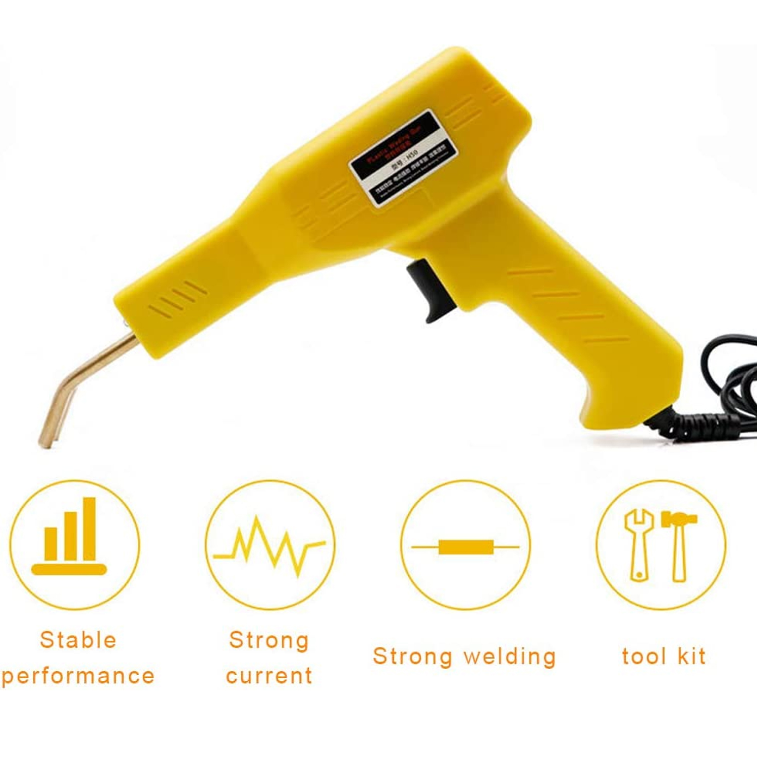 Plastic Welder Gun 50W Heat Gun Hot Stapler Plastic Welding Machine Bumper Soldering Iron Staples Bumper Repair Car Tools Kit