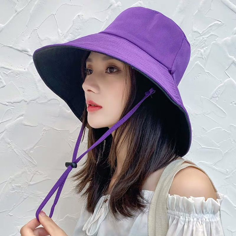 Anti-UV Wide Brim Sun Hat Women Vacation Summer Foldable Bucket Hat Large Brim Korean Beach Fishing Hunting Panama Visor Sun Hat