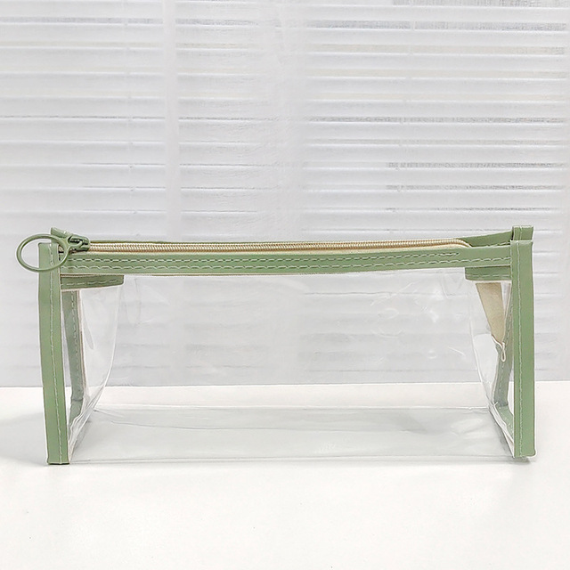 Transparent Pencil Case Mesh Pencil Bag For Kids Girls Gift Office School Supplies Kawaii Stationery Nylon Pencilcase