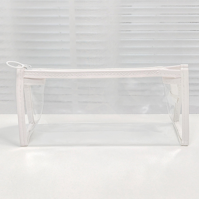 Transparent Pencil Case Mesh Pencil Bag For Kids Girls Gift Office School Supplies Kawaii Stationery Nylon Pencilcase