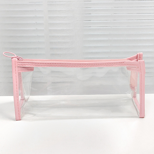 Transparent Pencil Case Mesh Pencil Bag For Kids Girls Gift Office School Supplies Kawaii Stationery Nylon Pencilcase