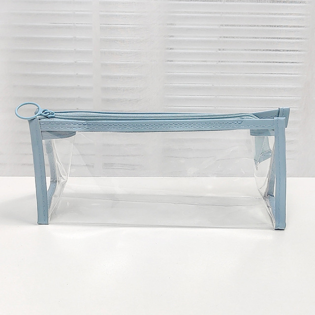 Transparent Pencil Case Mesh Pencil Bag For Kids Girls Gift Office School Supplies Kawaii Stationery Nylon Pencilcase