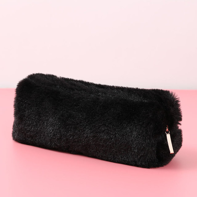 Cute Plush Pencil Pouch Pen Bag for Girls Kawaii Stationery Large Capacity Pencil Case Pen Box Cosmetic Pouch Storage Bag