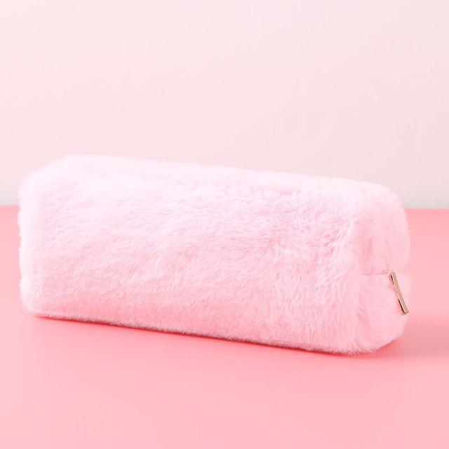 Cute Plush Pencil Pouch Pen Bag for Girls Kawaii Stationery Large Capacity Pencil Case Pen Box Cosmetic Pouch Storage Bag