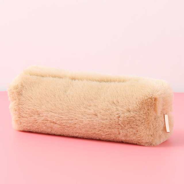Cute Plush Pencil Pouch Pen Bag for Girls Kawaii Stationery Large Capacity Pencil Case Pen Box Cosmetic Pouch Storage Bag