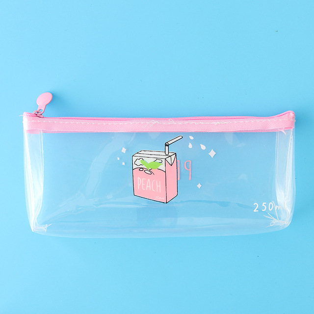 1 Pcs Kawaii Pencil Case Milk Gift Estuches School Pencil Box Pencilcase Pencil Bag School Supplies Stationery